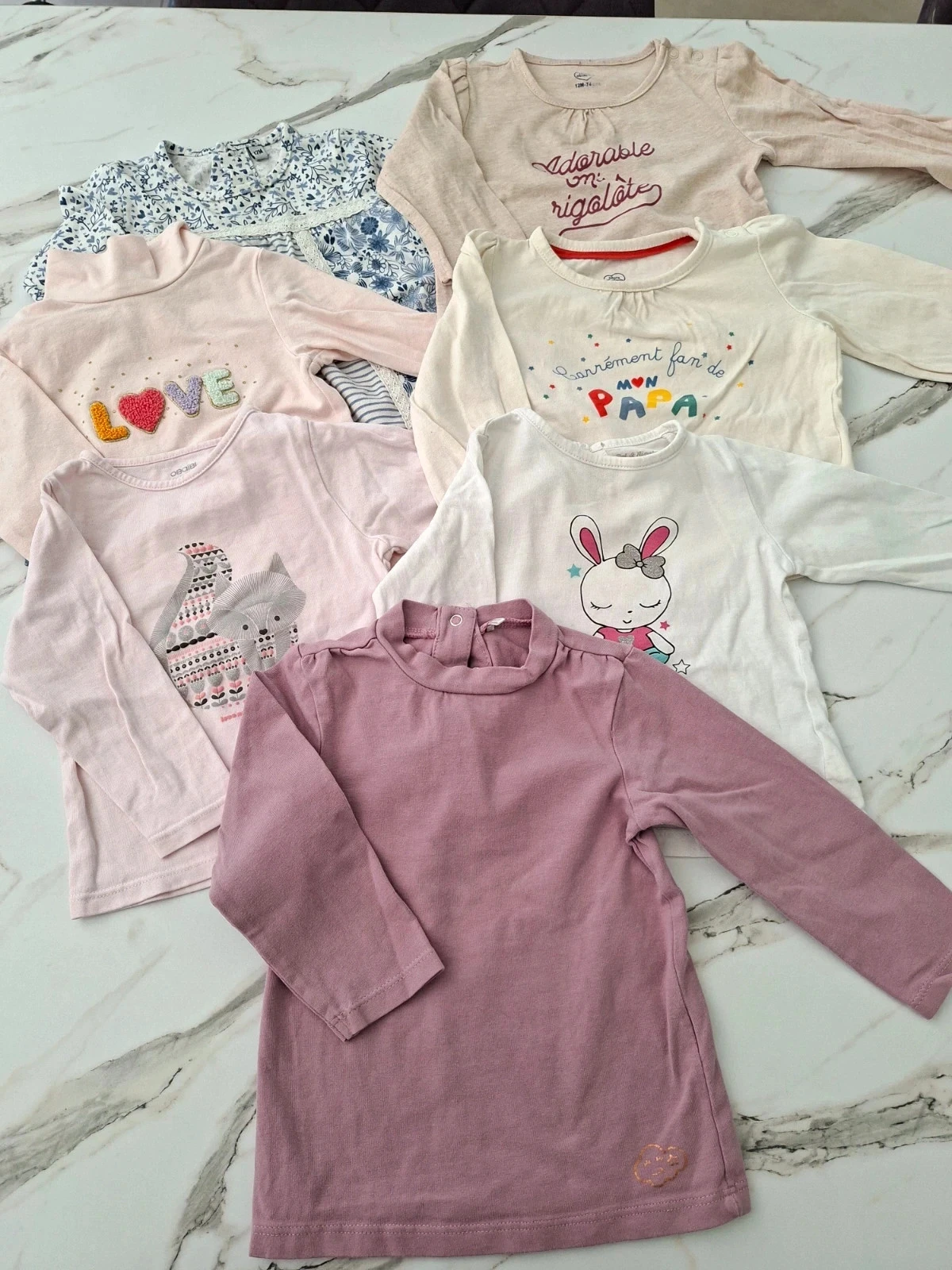 Lot de tee-shirts 12 mois - multimarques